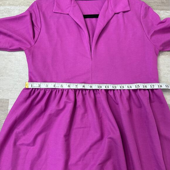 Zara Fuchsia Mini Dress - Picture 7 of 9